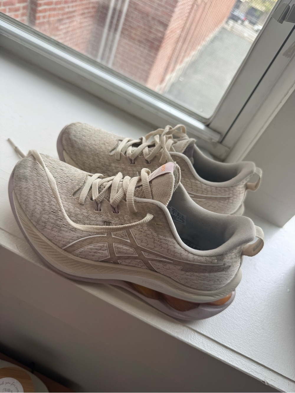 ASICS Women's Gel Kinsei Max Running Shoes — Cream